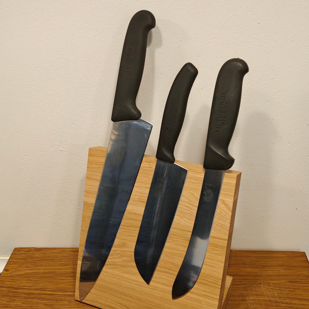 Victorinox fibrox slagtersæt med stor kokkekniv